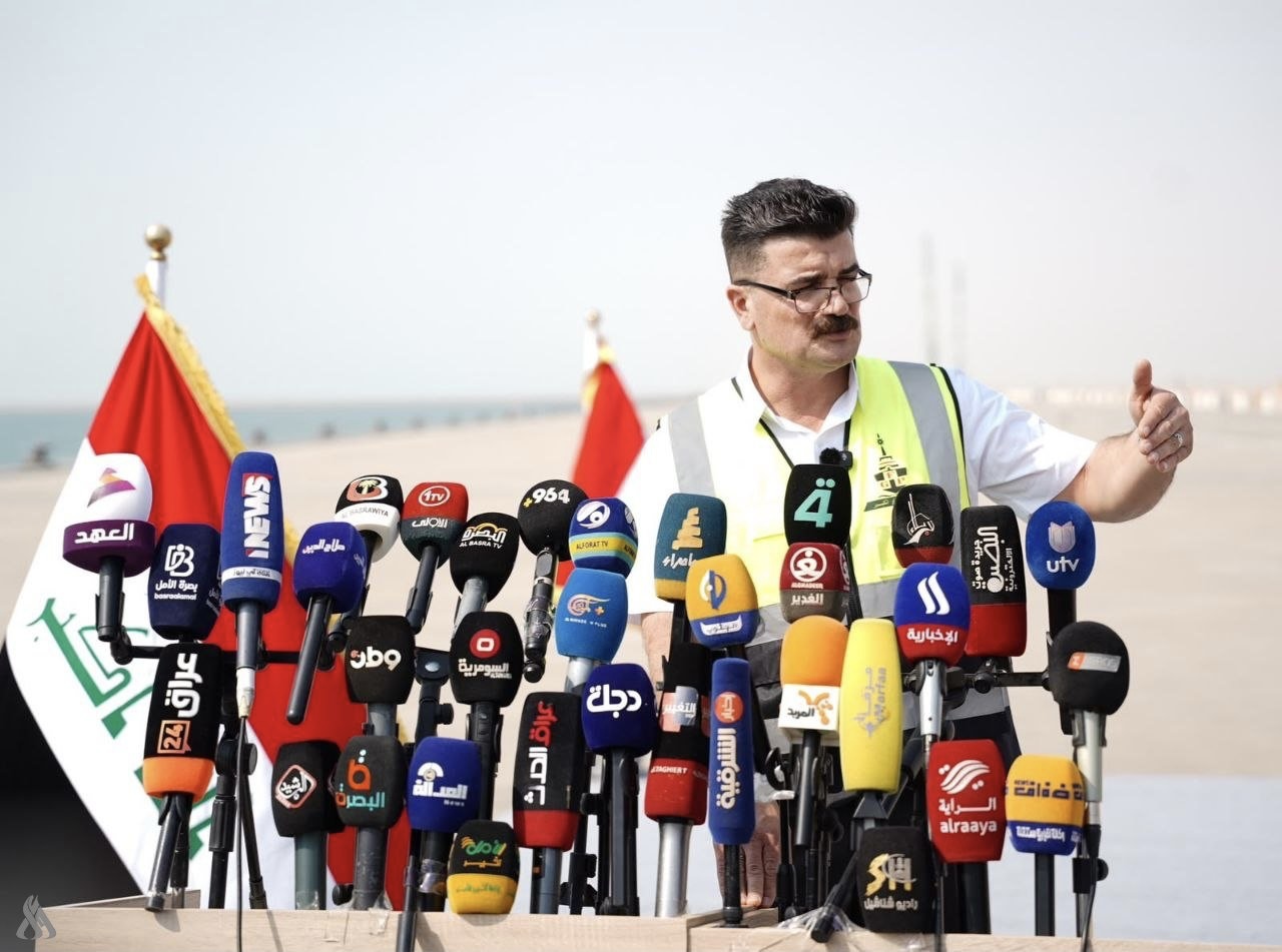 مدير عام الموانئ يعلن اكتمال كاسر الأمواج في ميناء الفاو بنسبة 100%