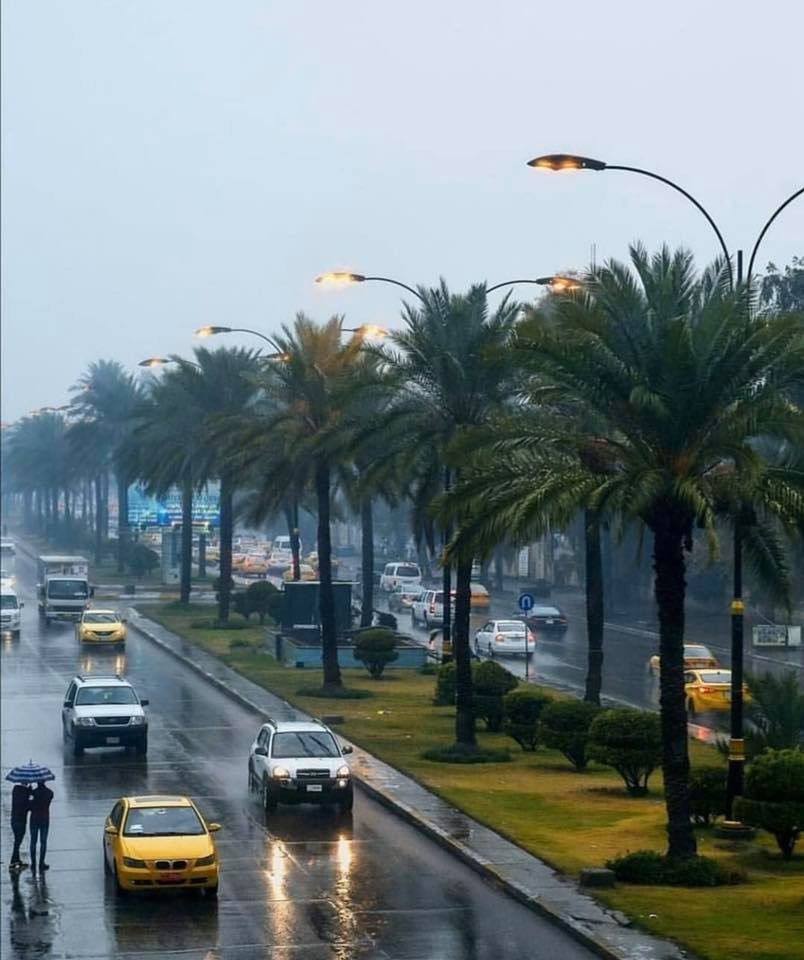 طقس العراق: أمطار خفيفة ورياح هابطة وانخفاض بدرجات الحرارة